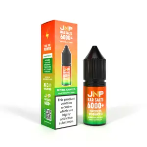 Bronze Tobacco Nic Salt E liquid by JNP Bar Salts 6000 10ml 